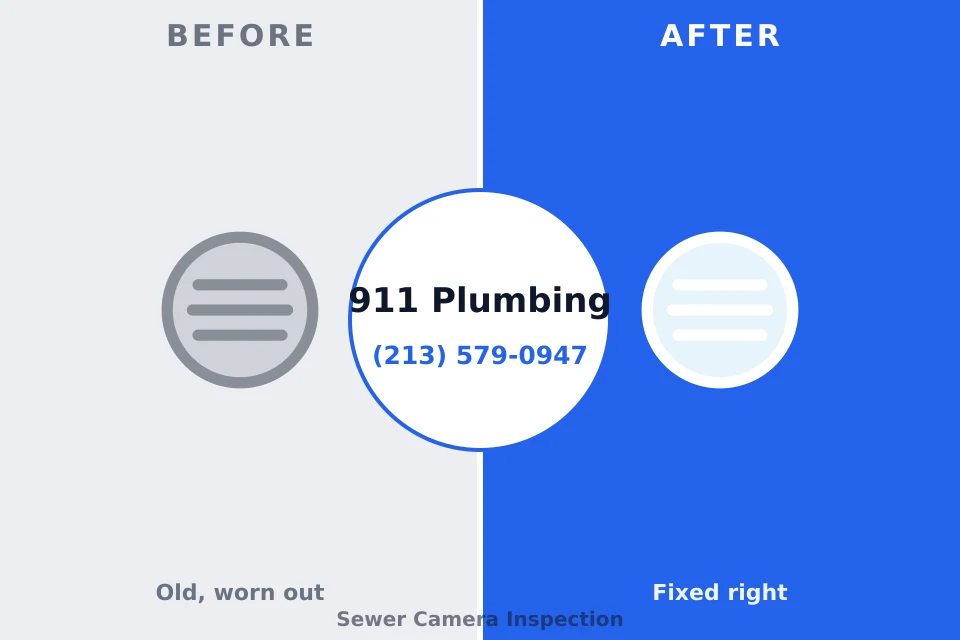 Before and after: plumbing repair Morristown, NJ